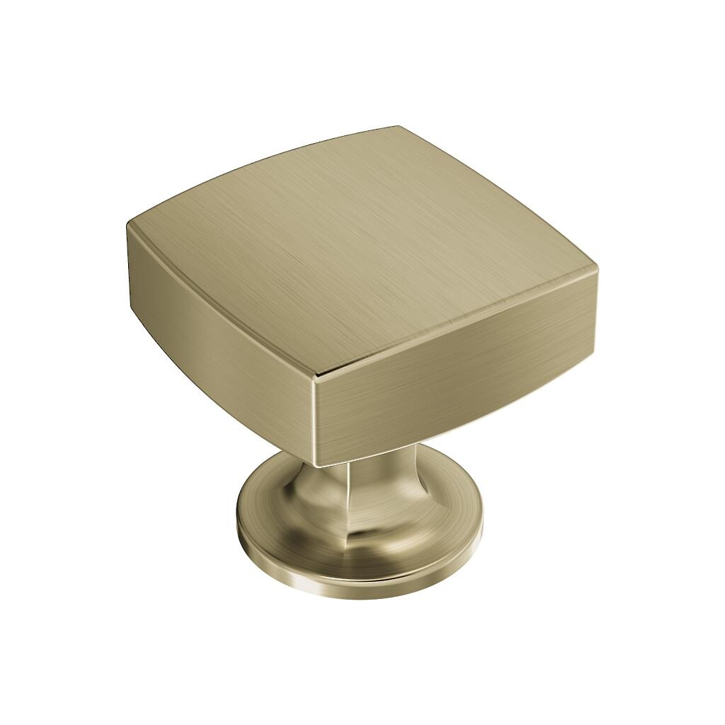 Everett Square Knob Golden Champagne