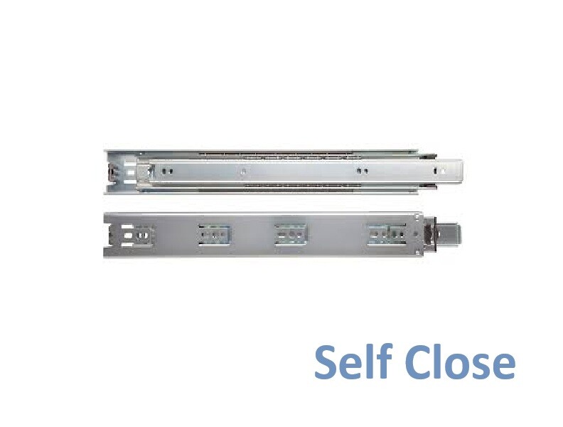 KV - 10" - GS4200 100lbs 3/4 Extension Self-Close Side Mount Slides