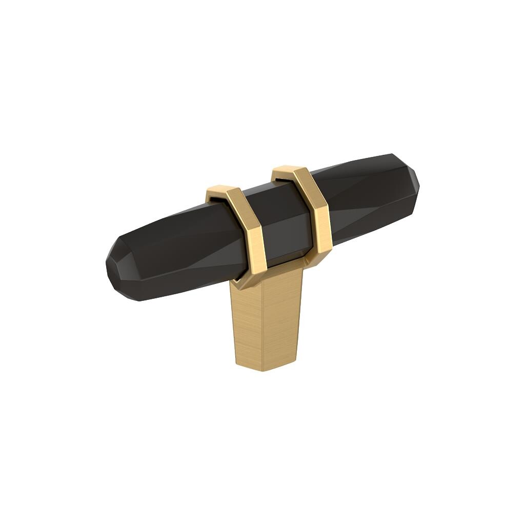 London Knob 2-1/2 inch Black Bronze/Champagne Bronze