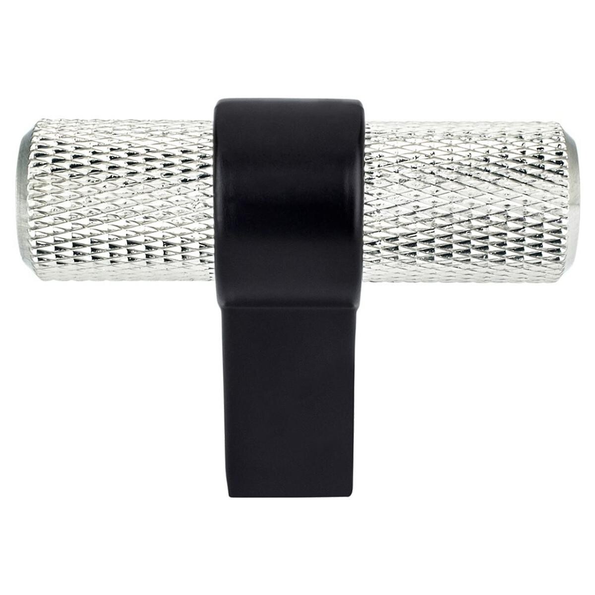 Radial Reign Knob 2" Brushed Nickel/Matte Black