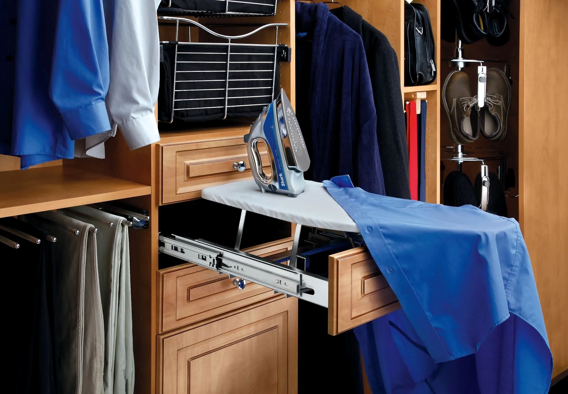 Rev-A-Shelf - 14-1/4" to 21" Drawer Accessories Fold Out Ironing Board (15-7/8" Deep)