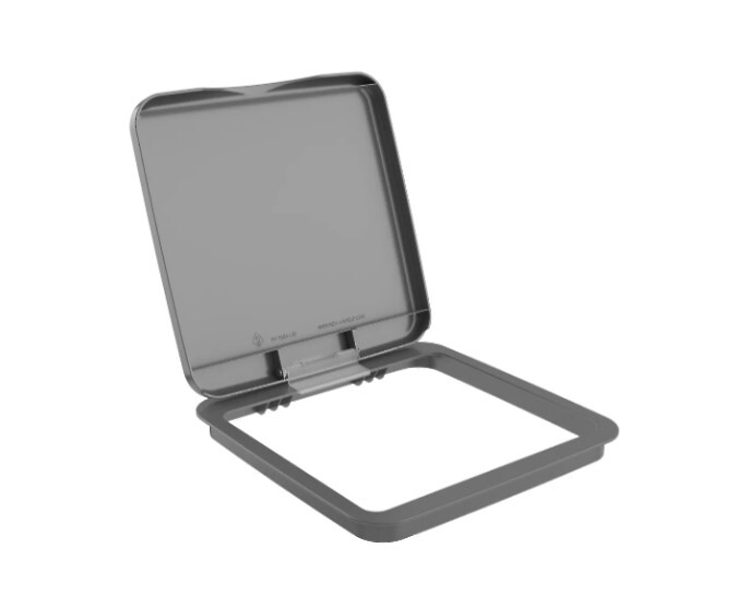 Rev-A-Shelf 27qrt lid grey