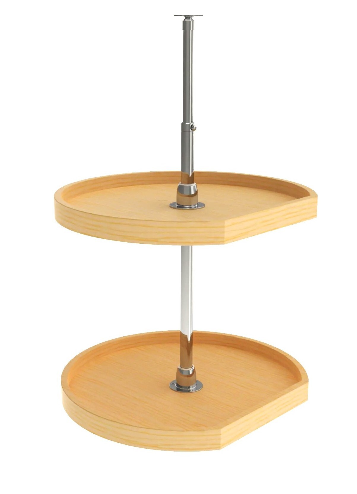 Rev-A-Shelf - 31" Maple D-Shape Wood Classic 2 Shelf (w/Hardware)